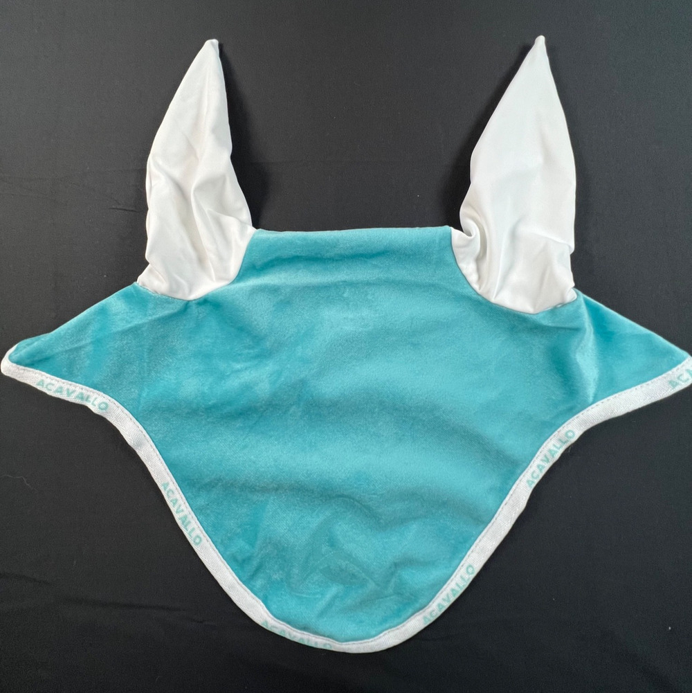 New Acavallo Limited Edition Velvet Fly Veil / Ear Bonnet (Full/Horse) MSRP $75+